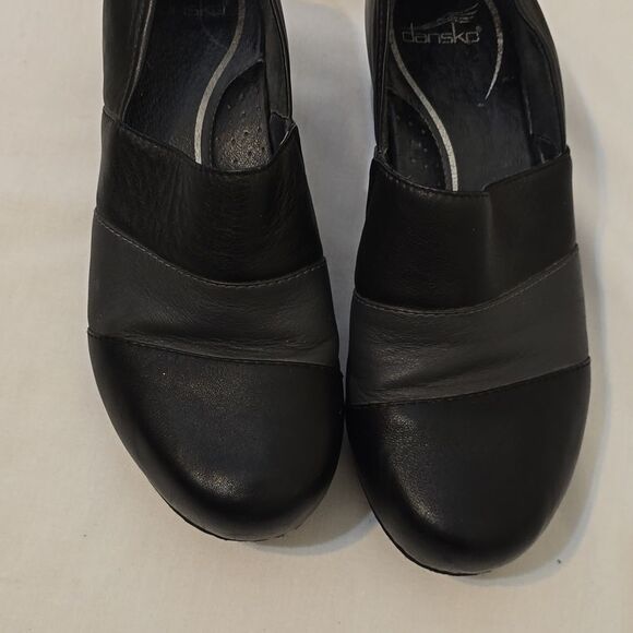 Dansko Tenley Women Black Gray Leather Comfort Shoe  Size 40(10 us) - Picture 2 of 8